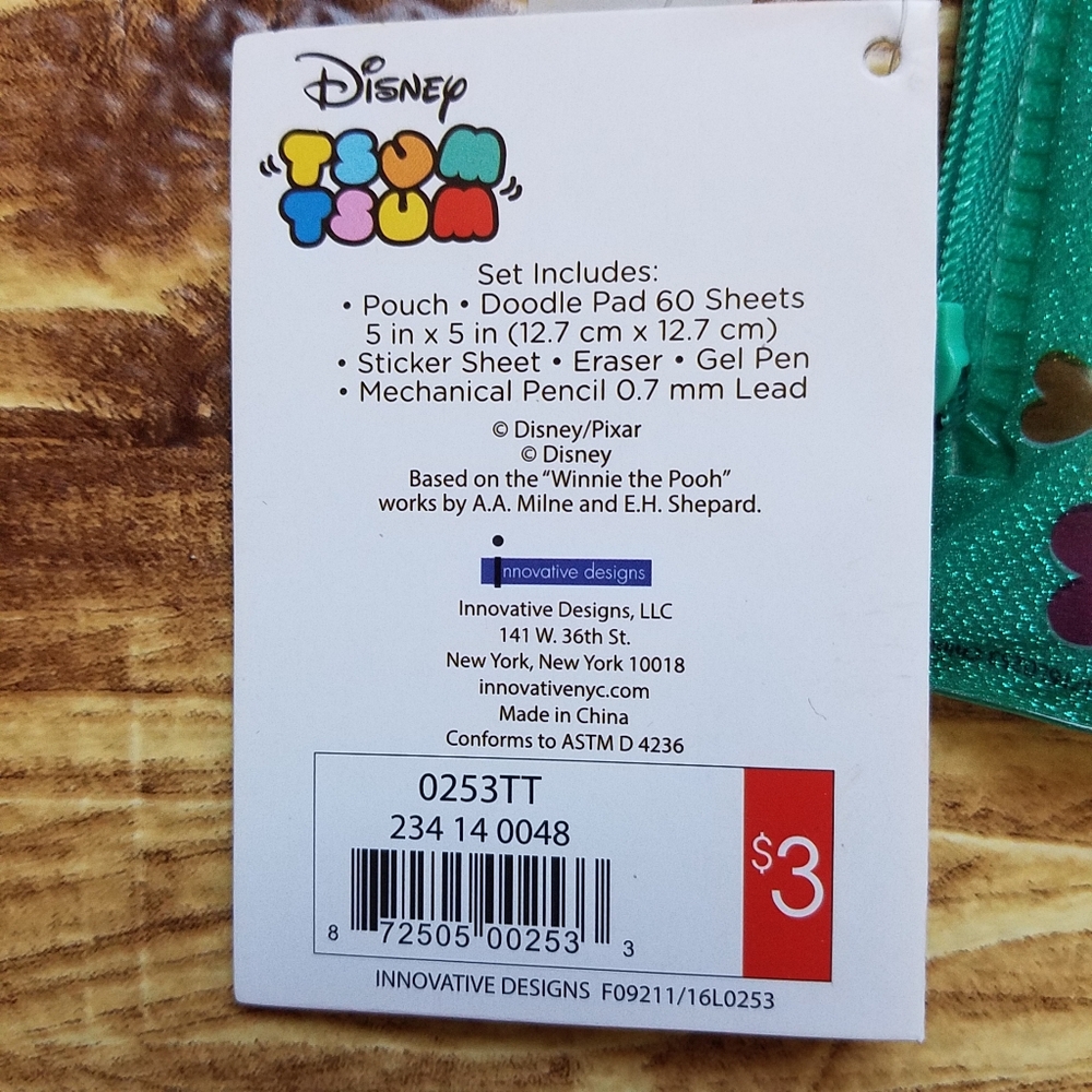 Disney Tsum Tsum Kids Stationery Set Memo Sticky Notes Sticker Erasers Stickers - Picture 9 of 11